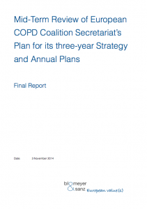 Read more about the article blomeyer & sanz conducts an evaluation for the European COPD Coalition