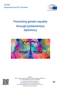 Read more about the article BLOMEYER & SANZ HAS CONDUCTED A STUDY ON PROMOTING GENDER EQUALITY THROUGH PARLIAMENTARY DIPLOMACY